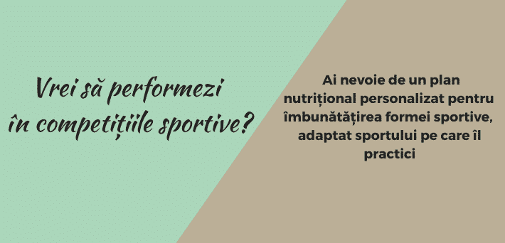 Plan nutritional personalizat pentru cei care fac sport