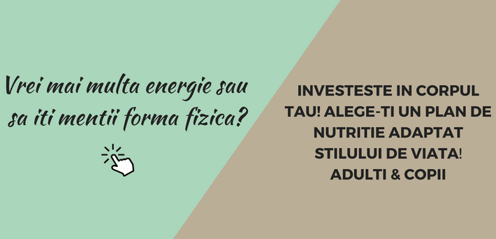 plan nutritional mentinere forma fizica
