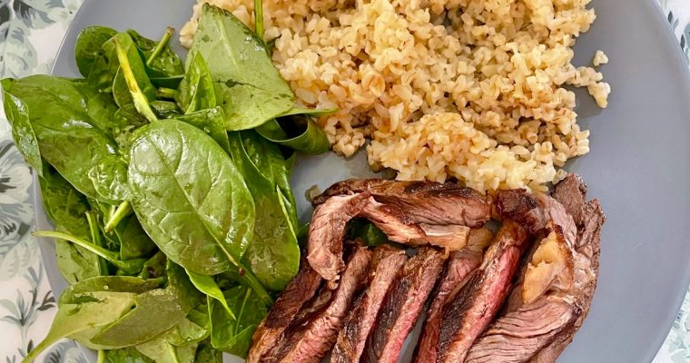 Spanac, bulgur, vrabioara de vita, 762 calorii