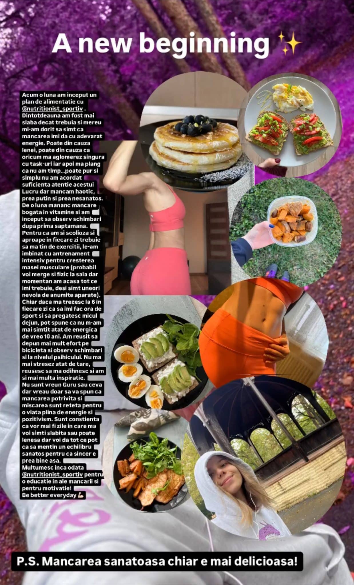 Testimonial nutritie sportiva de la Irina
