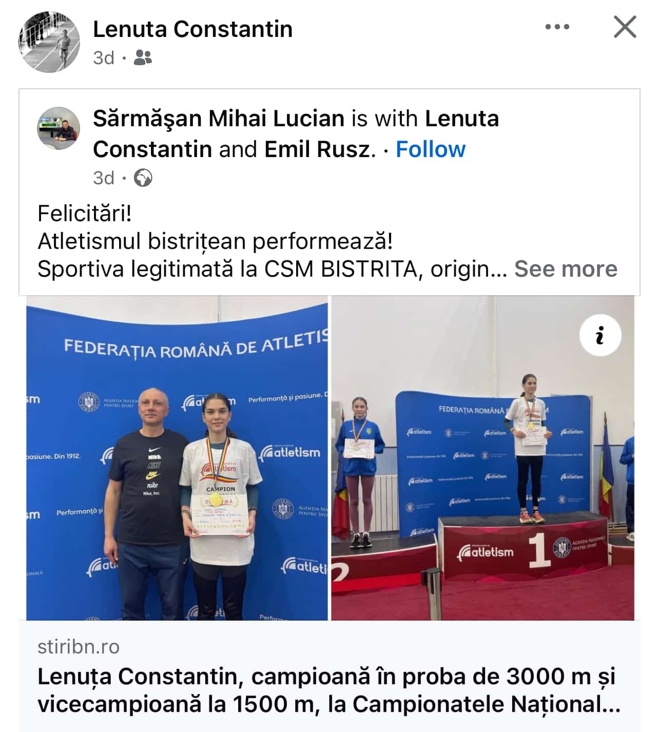 testimonial nutritie performanta Lenuta