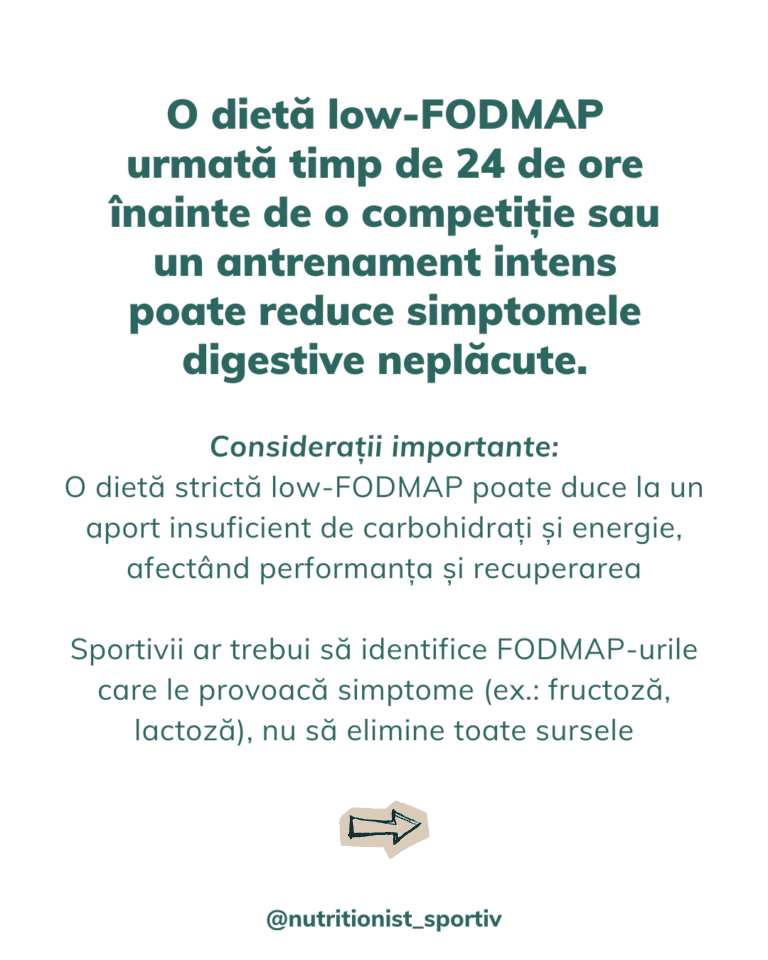 Dieta low-FODMAP poate reduce simptomele GI